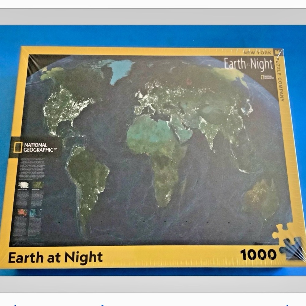 New National Geographic "Earth at Night" 1000 Piece Puzzle